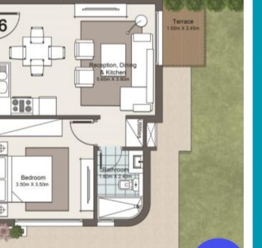 Floor plan for chalet at Koun