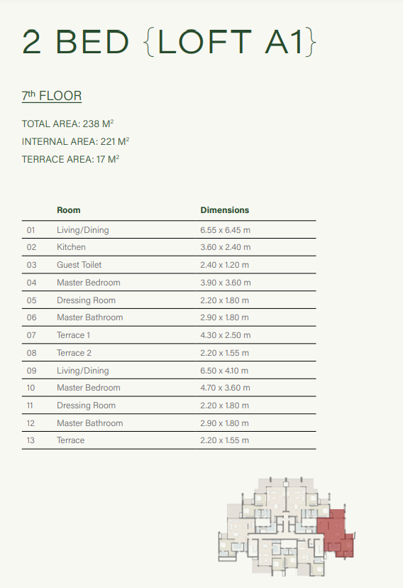 Floor plan for  at ZED East