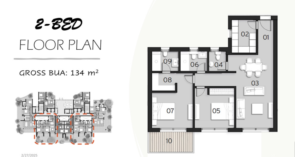 Floor plan for apartment at ZED