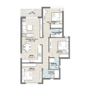 Floor plan for chalet at Hyde Park North - Seashore