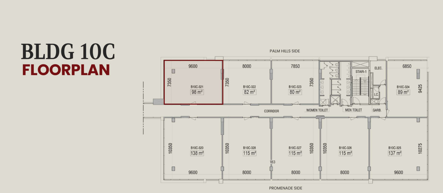 Floor plan for  at Eastmain New Cairo