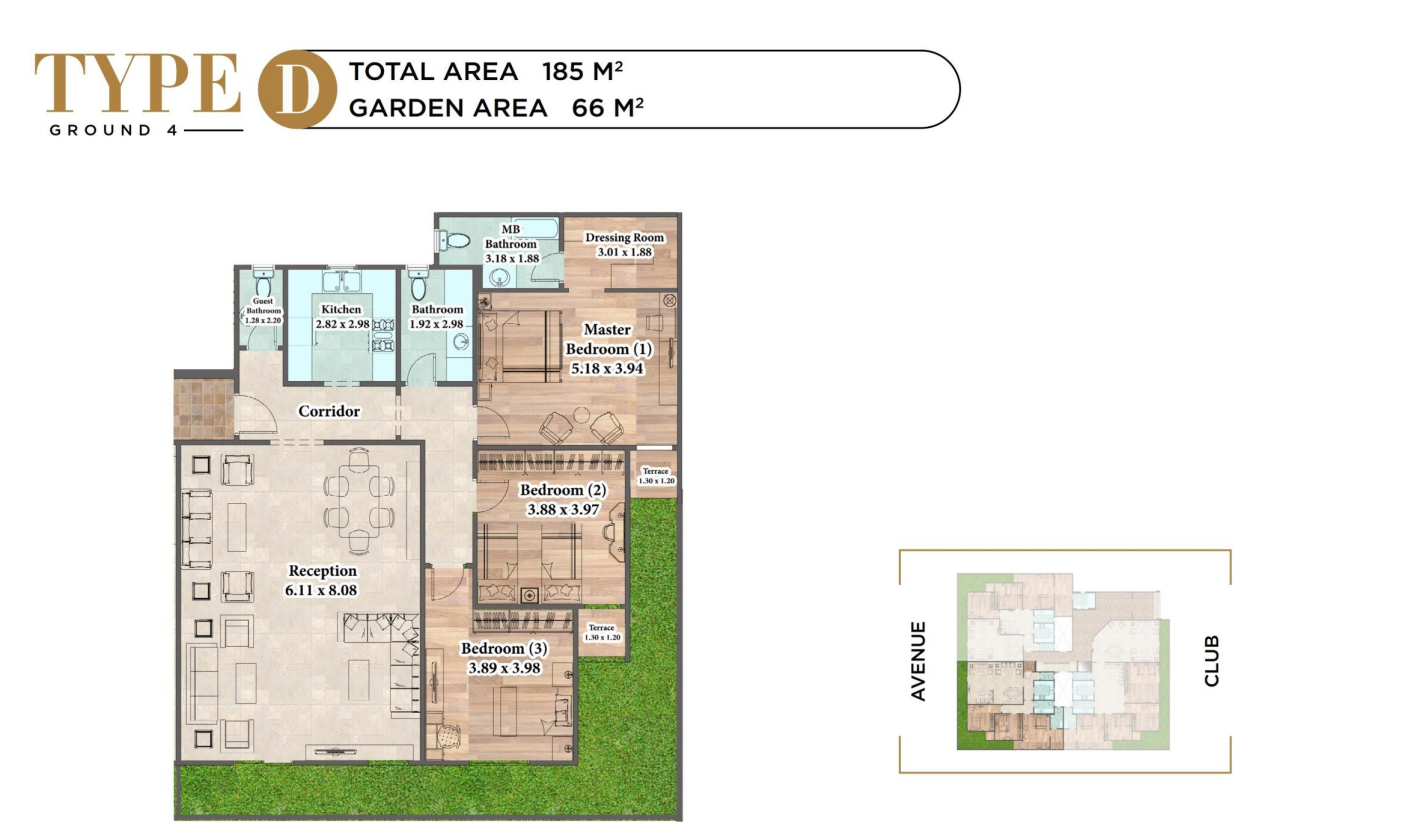 Floor plan for apartment at Rock Eden