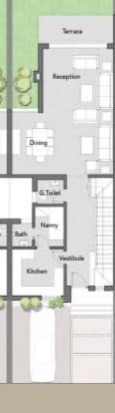 Floor plan for townhouse at Palm Hills Alexandria
