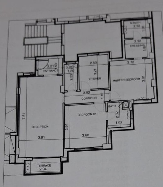 Floor plan for apartment at Talda