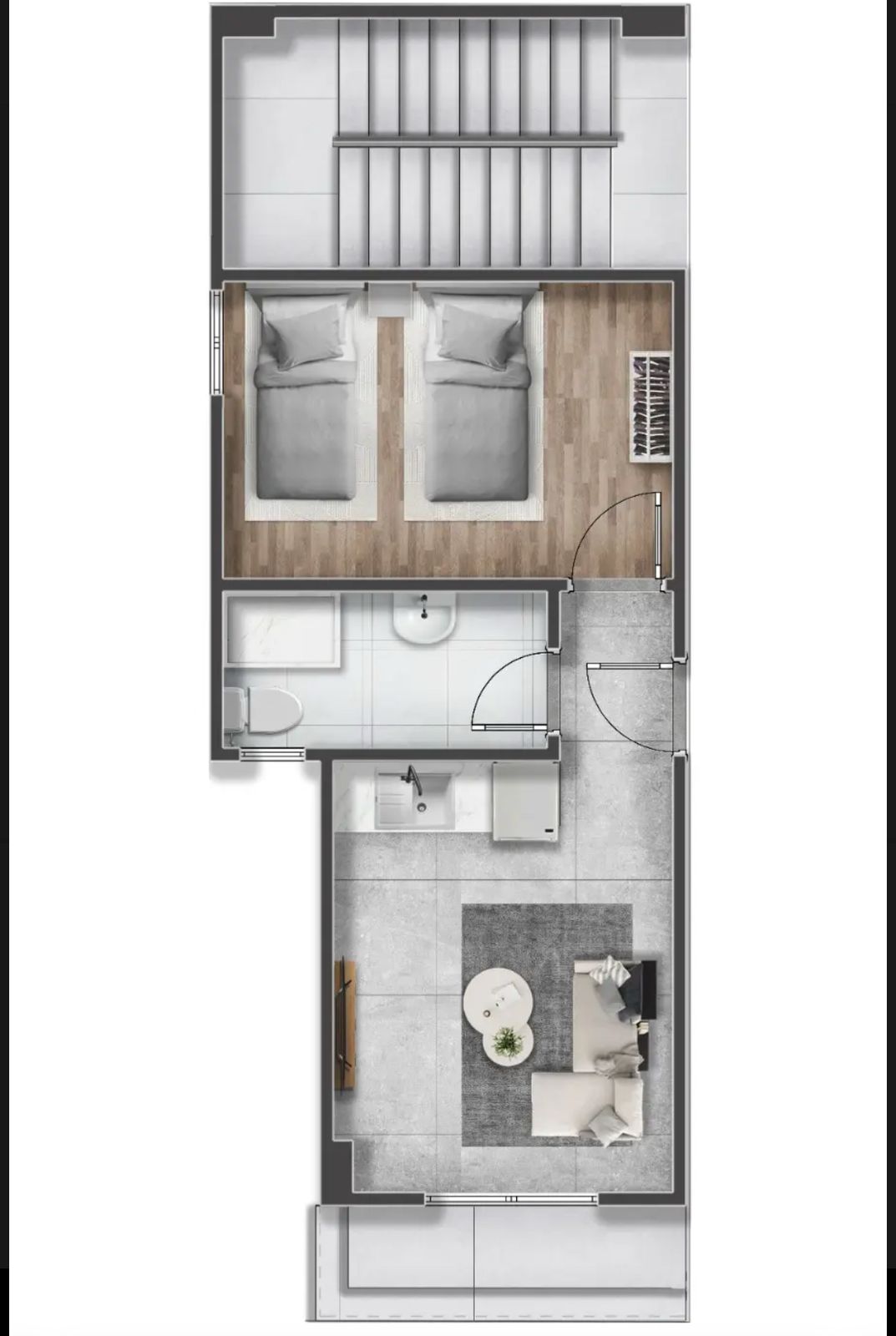 Floor plan for chalet at Cape Bay Blumar Lasirena