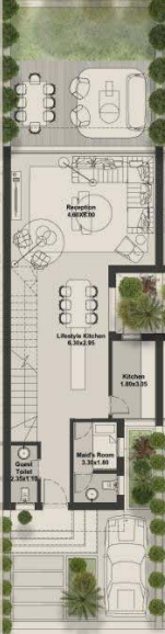 Floor plan for townhouse at Hills of One