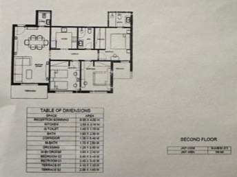 Floor plan for apartment at Nurai