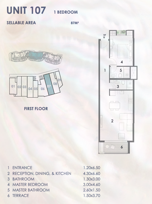 Floor plan for chalet at El Masyaf