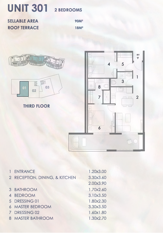Floor plan for chalet at El Masyaf