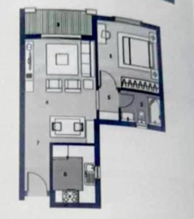 Floor plan for apartment at Nyoum October