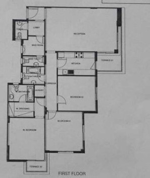 Floor plan for apartment at Mountain View iCity October