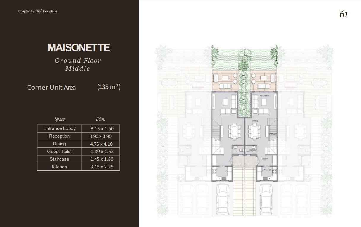 Floor plan for townhouse at Lugar