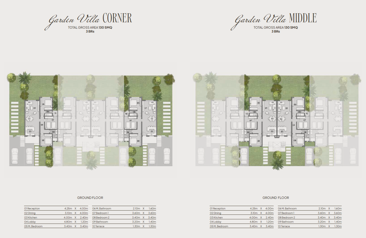 Floor plan for villa at Kings Way