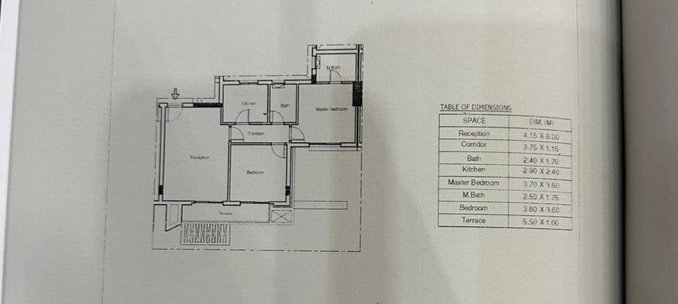Floor plan for apartment at Monark Residence