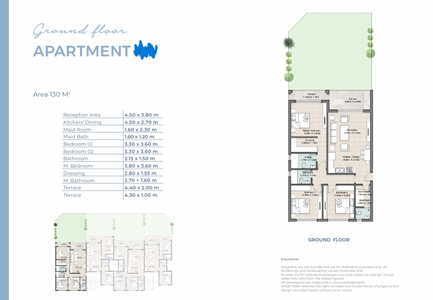 Floor plan for apartment at Hyde Park North - Seashore