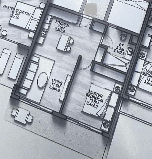 Floor plan for apartment at Southmed