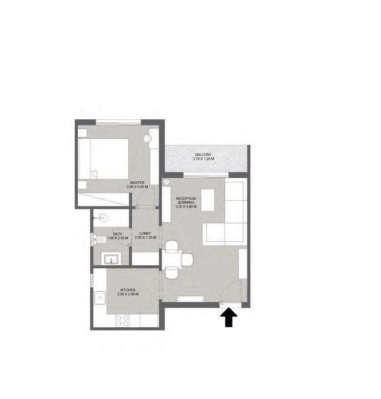 Floor plan for apartment at Nurai