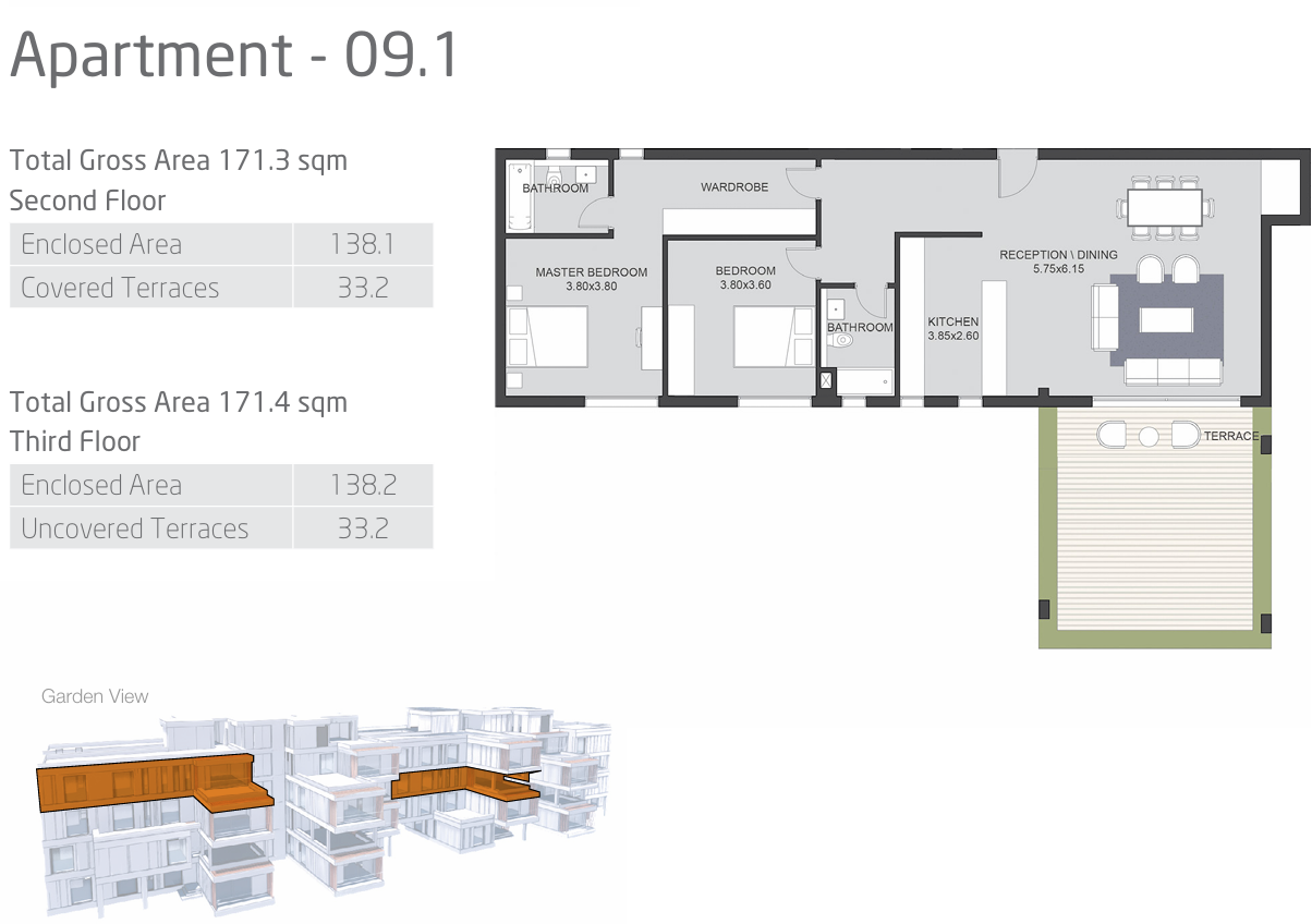 Floor plan for apartment at VYE SODIC