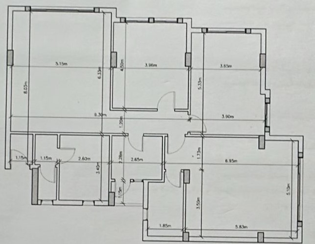 Floor plan for apartment at Al Maqsad