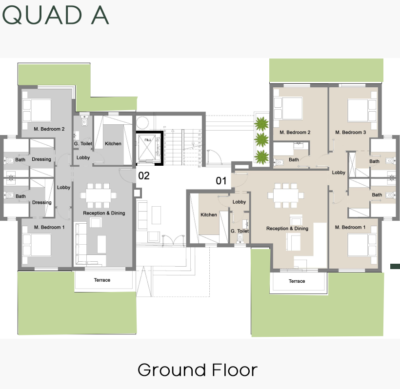 Floor plan for apartment at Badya