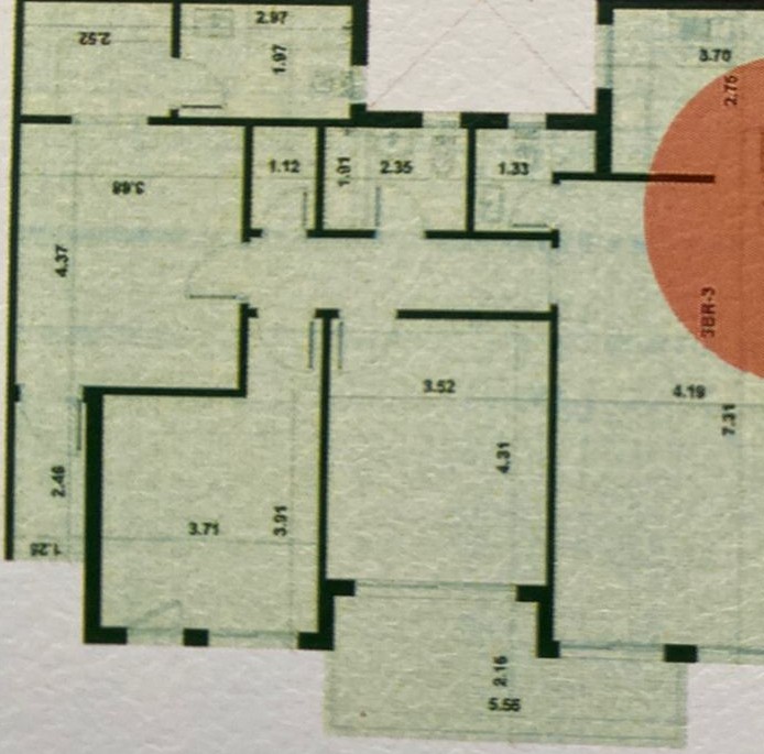 Floor plan for apartment at Bloomfields