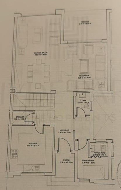 Floor plan for townhouse at Hyde Park Central
