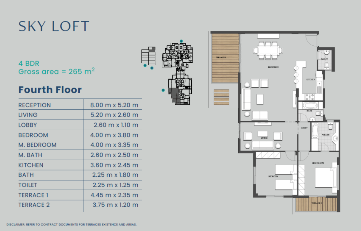 Floor plan for penthouse at Club Park - ICity October
