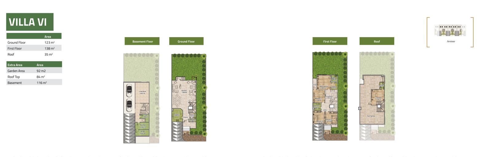 Floor plan for villa at Rock Eden