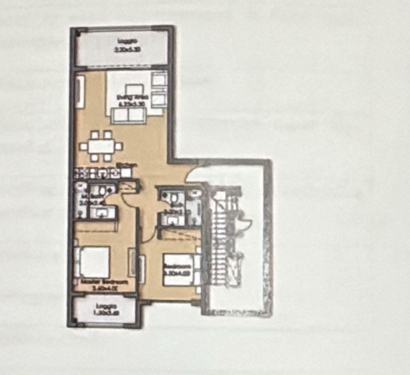 Floor plan for chalet at Mangroovy