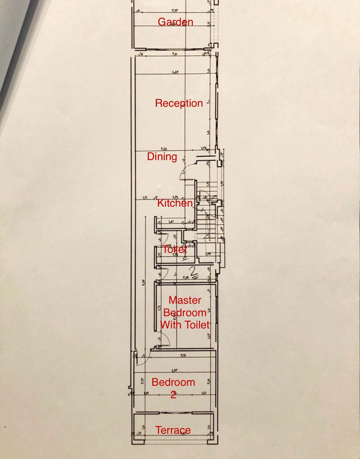 Floor plan for chalet at La Vista 3