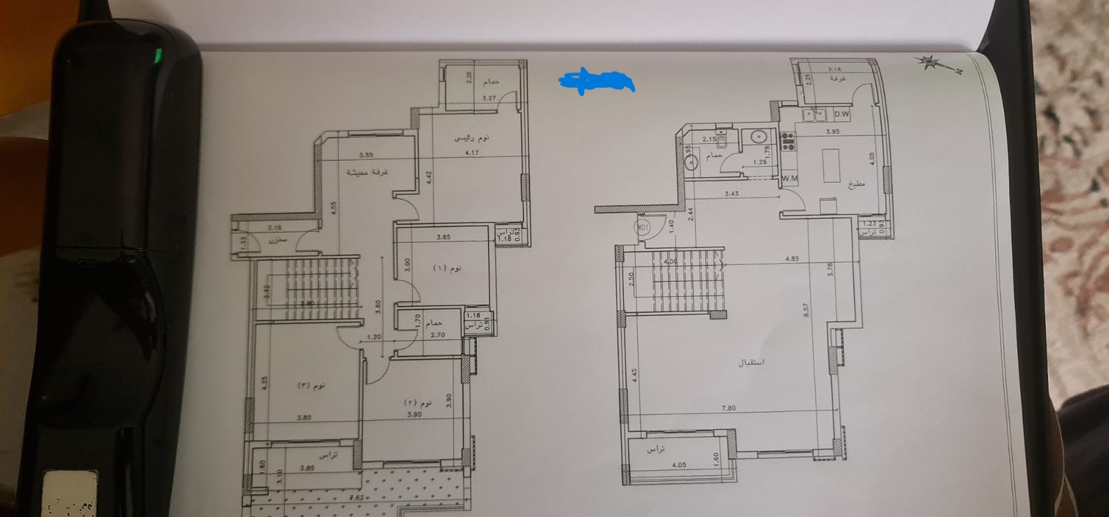 Floor plan for duplex at Dejoya Residence