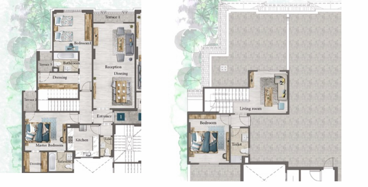 Floor plan for penthouse at L’Avenir