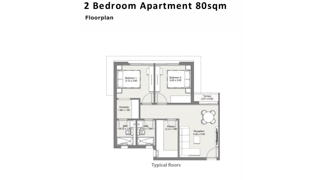 Floor plan for chalet at At East