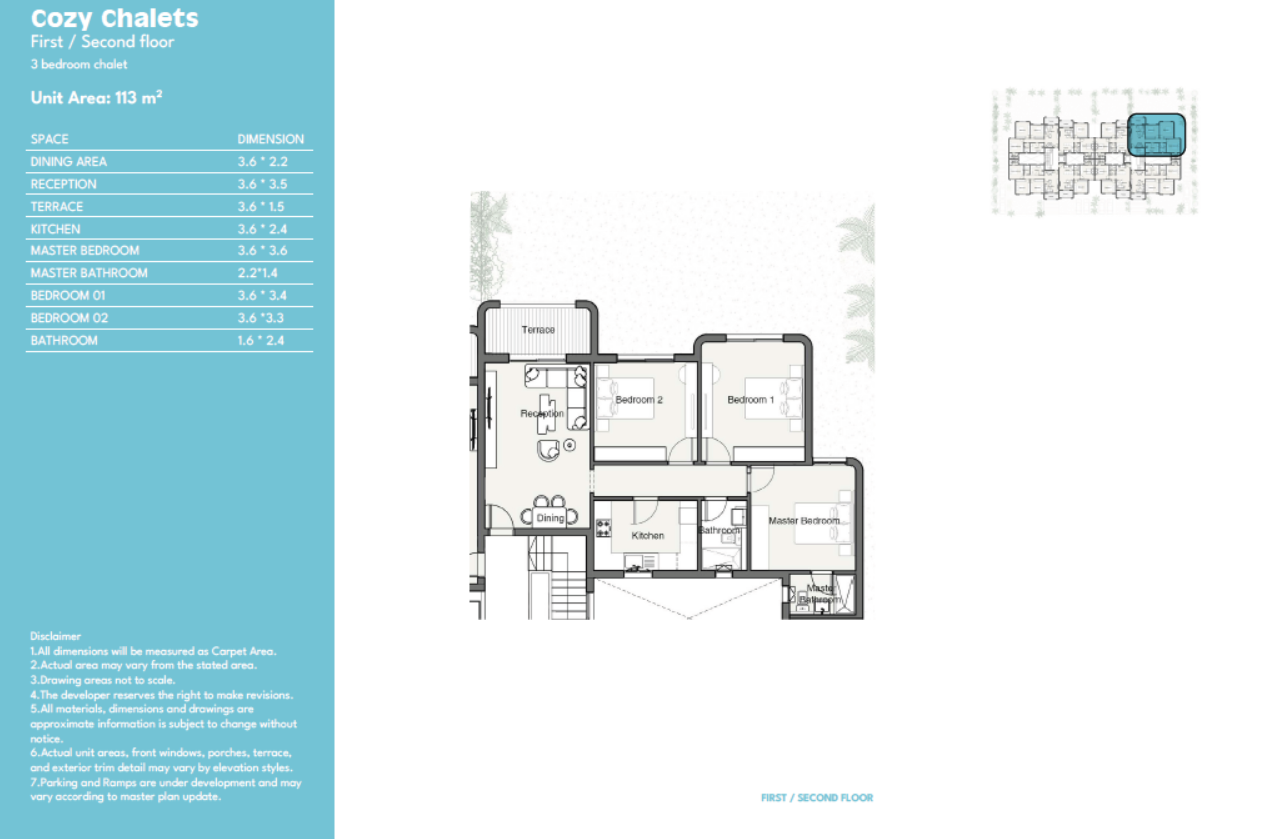 Floor plan for chalet at Summer