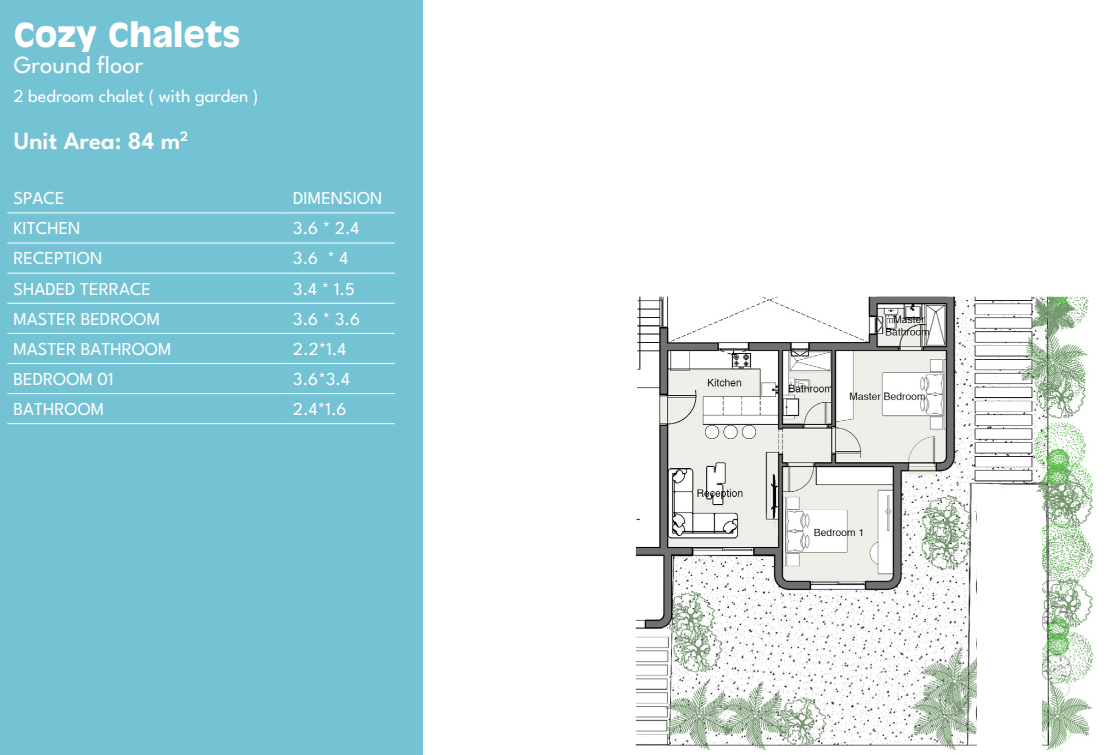 Floor plan for chalet at Summer
