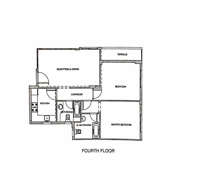Floor plan for apartment at Mountain View iCity October