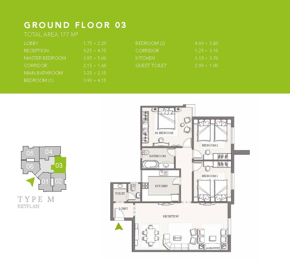 Floor plan for apartment at Pukka l