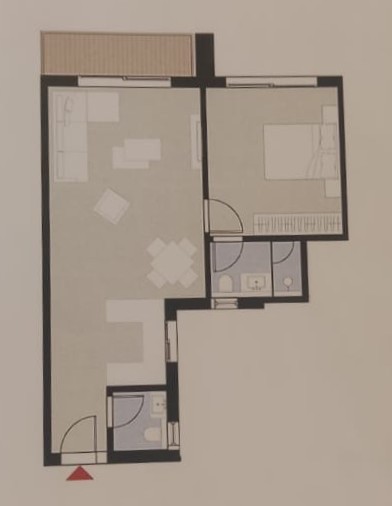 Floor plan for chalet at Silversands