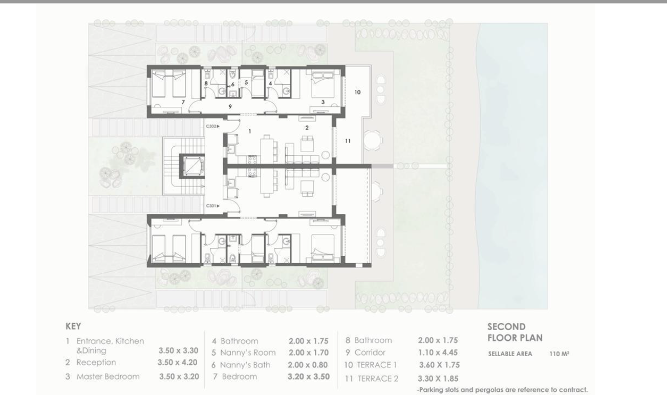 Floor plan for duplex at El Masyaf