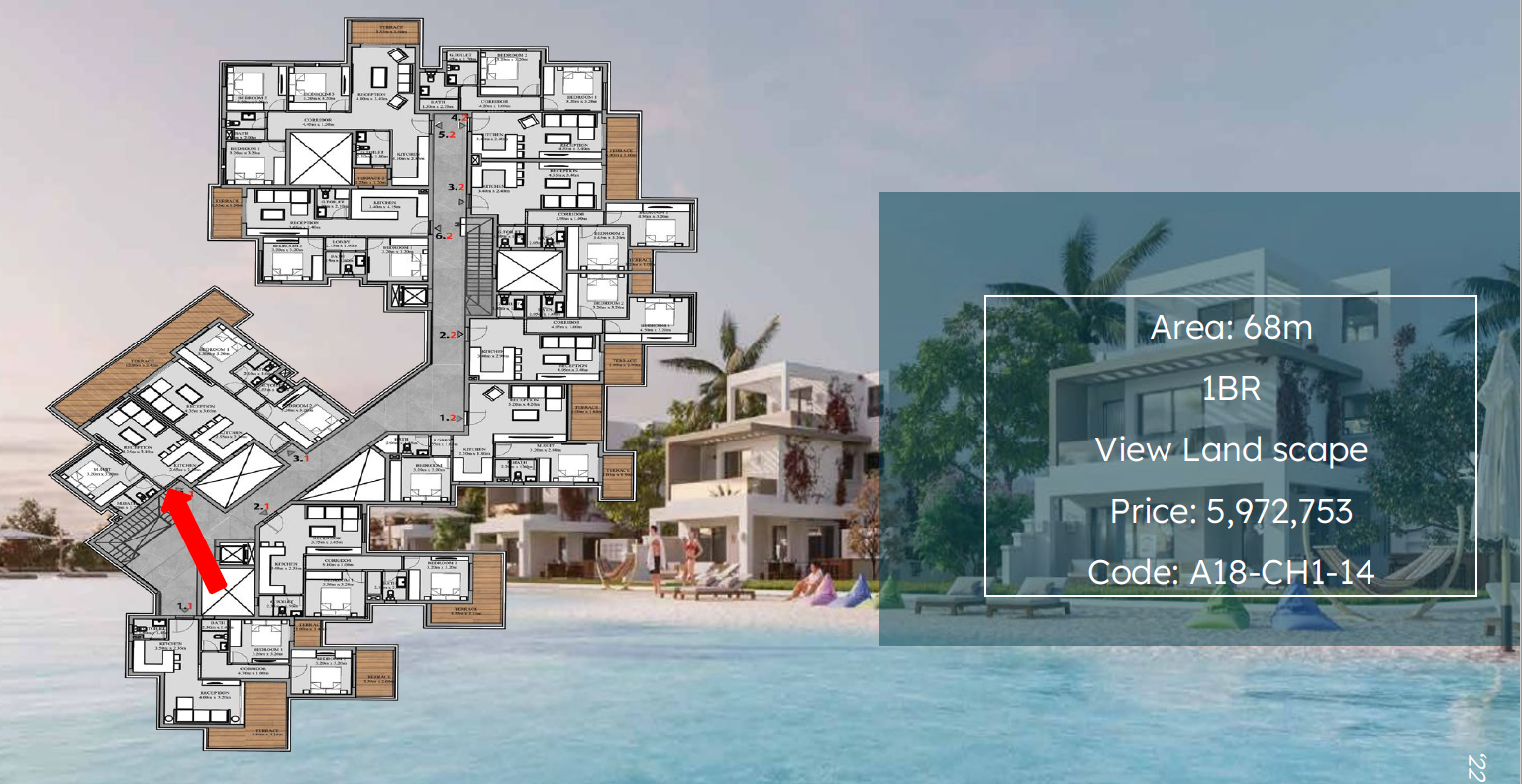 Floor plan for chalet at Shamasi