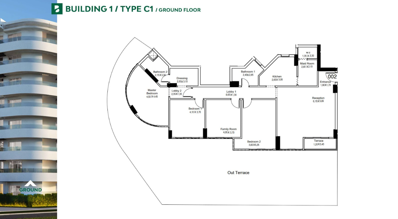 Floor plan for apartment at Boardwalk