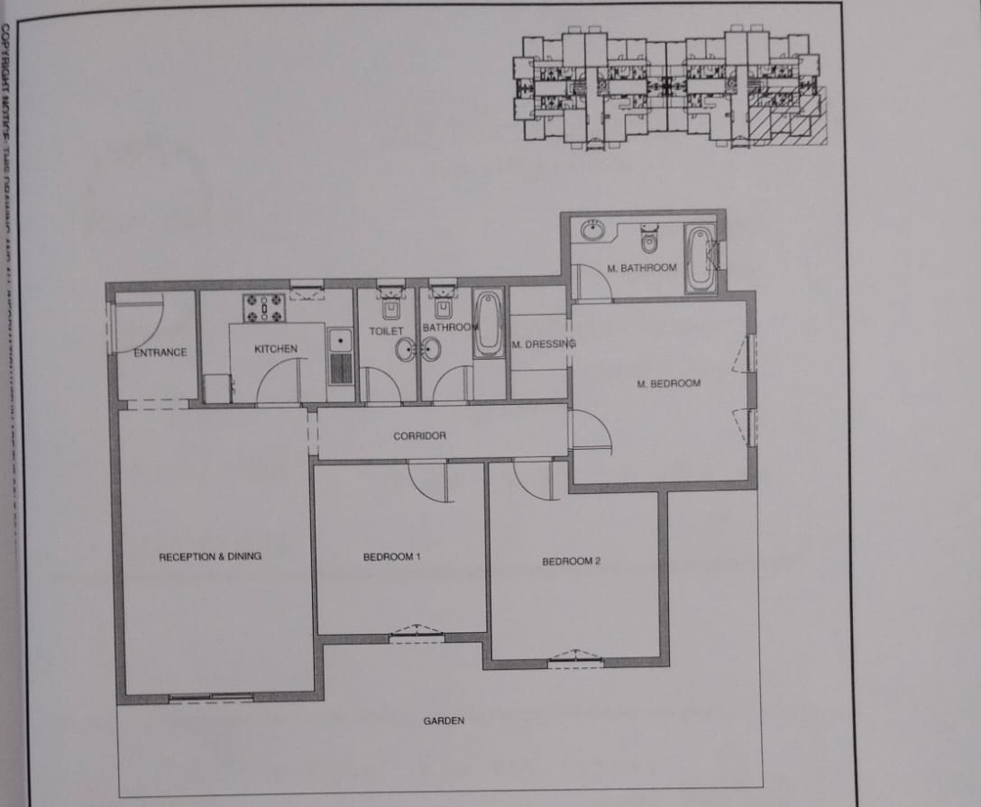 Floor plan for apartment at Aliva Mountain View Mostakbal City