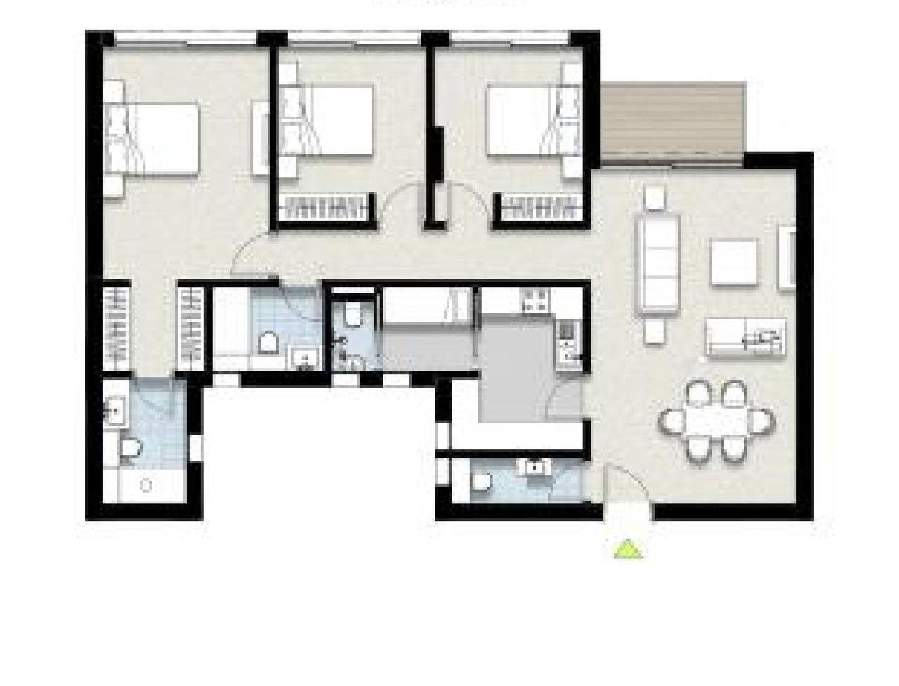 Floor plan for apartment at ZED East