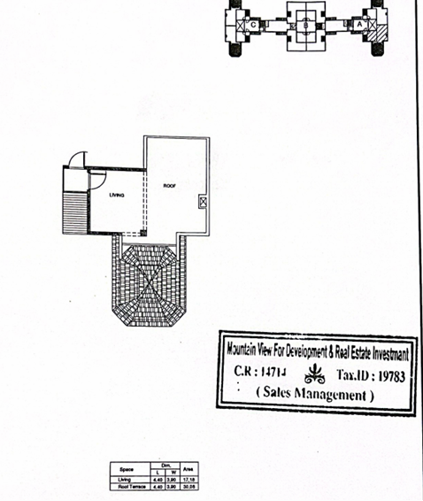 Floor plan for duplex at Mountain View ICity New Cairo