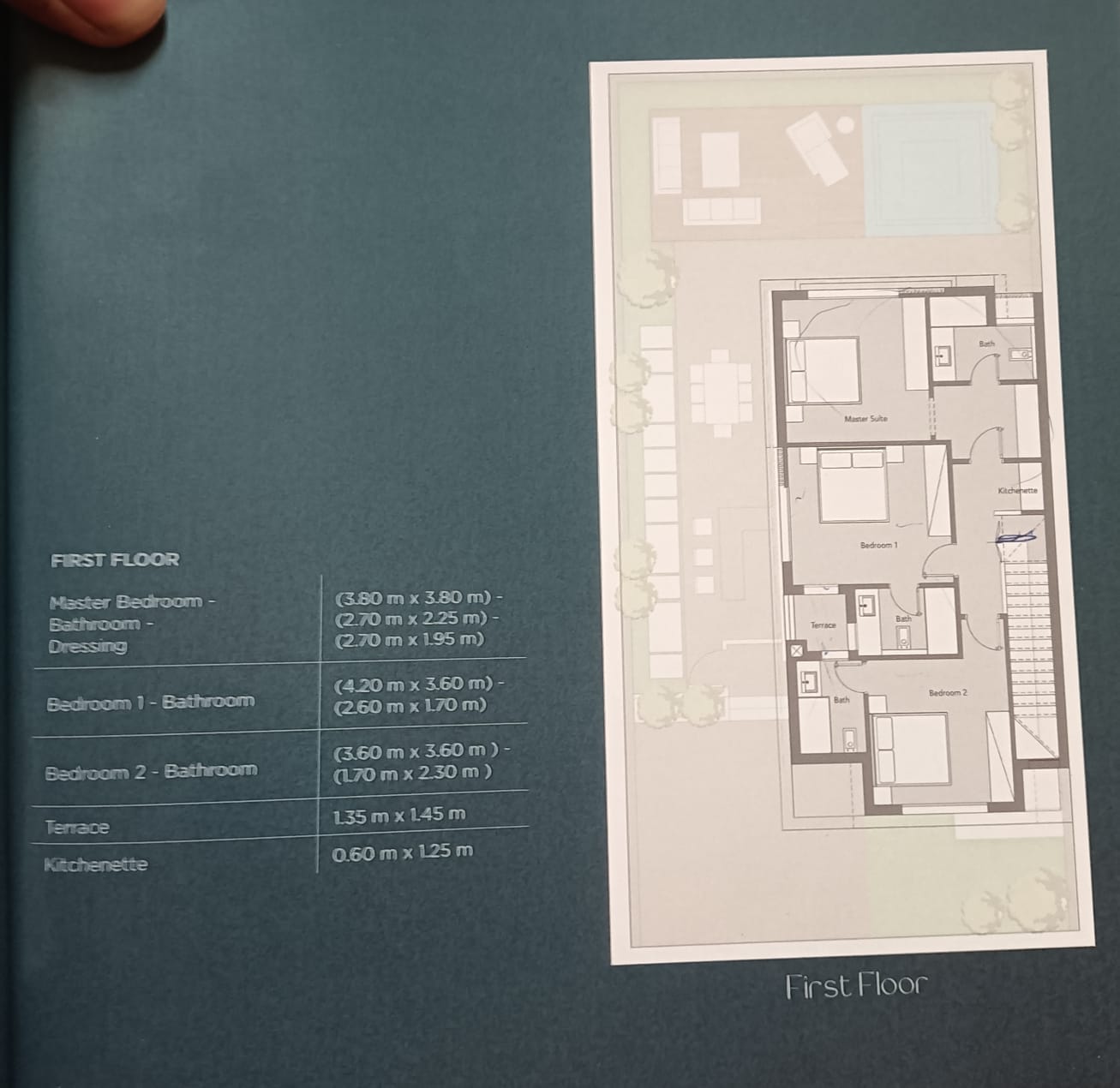 Floor plan for villa at Badya