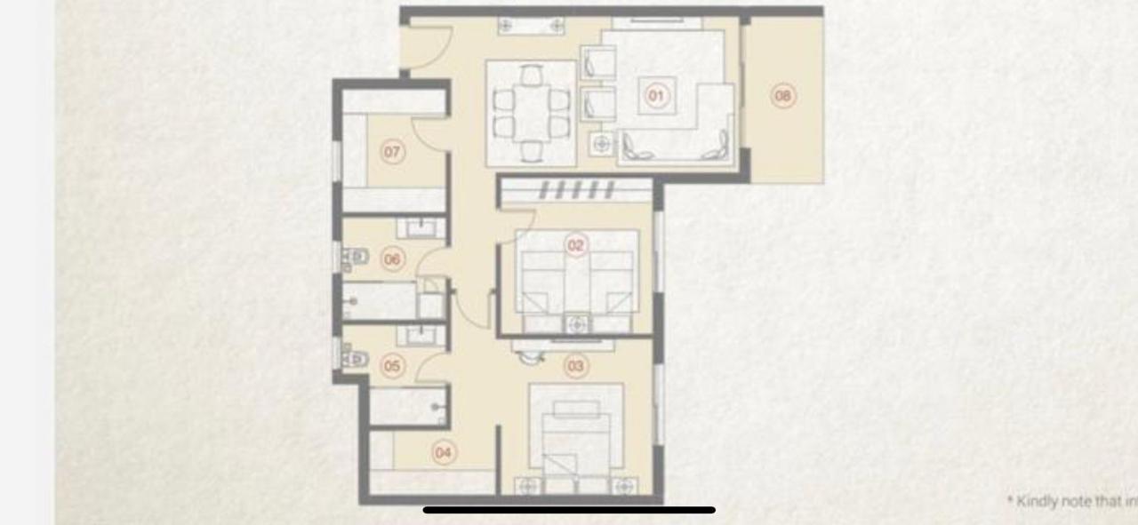 Floor plan for apartment at Village West