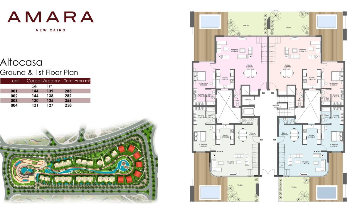Floor plan for duplex at Amara