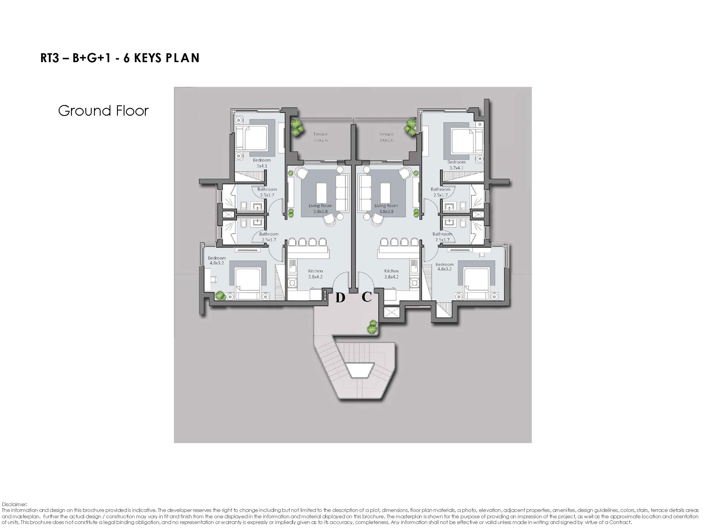 Floor plan for apartment at Bay West