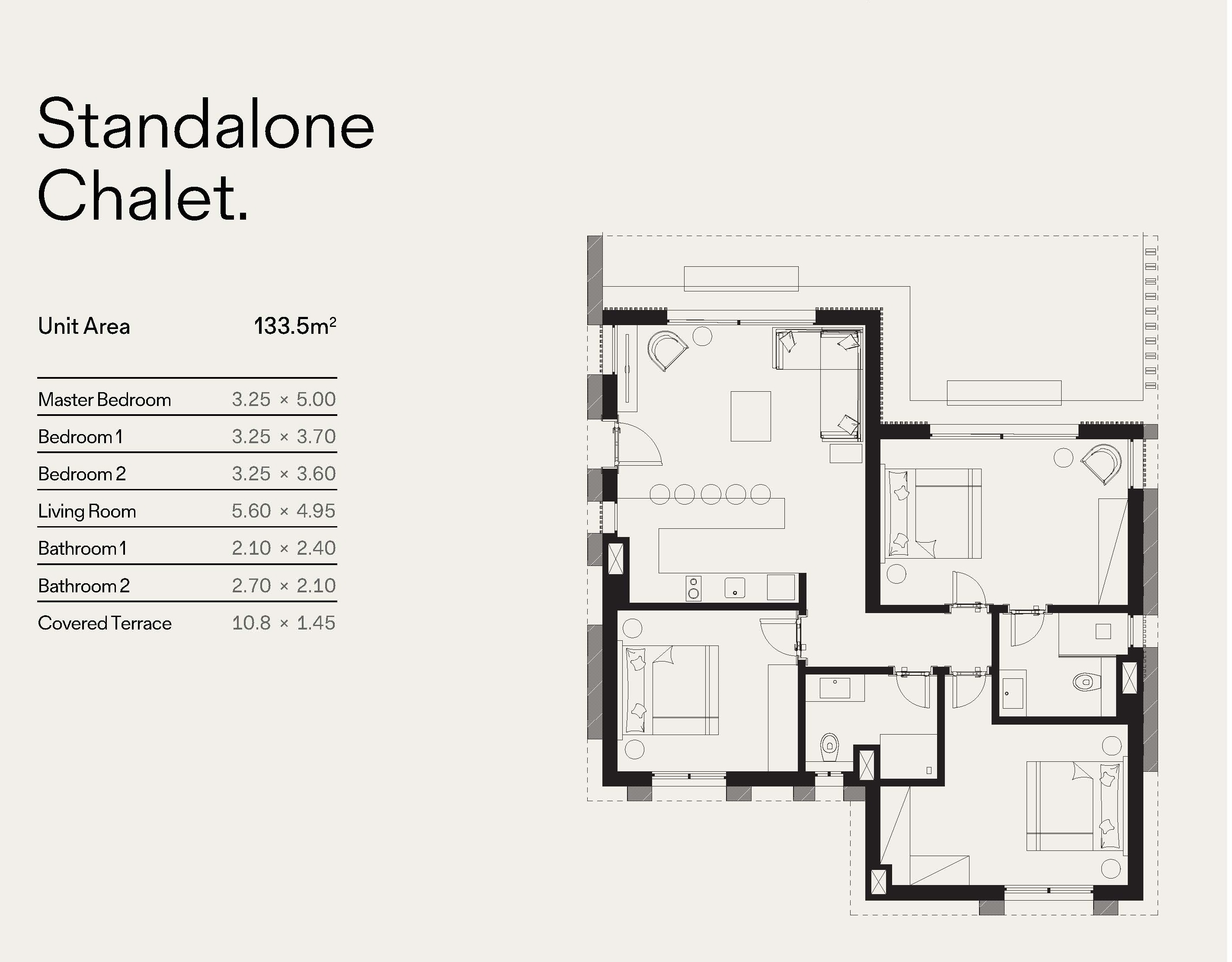 Floor plan for villa at Blanca