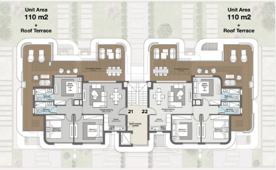 Floor plan for chalet at Koun